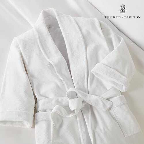 The Ritz-Carlton Diamond Waffle Robe - One Size Fits Most - White2
