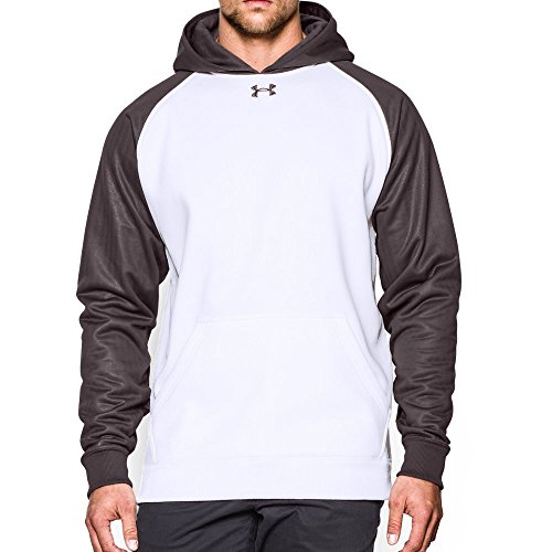 Under Armour Men's Storm Armour Fleece Team Hoody, White /Charcoal, Large