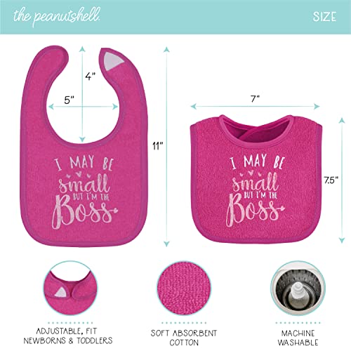 The Peanutshell Terry Bib Set for Girls - 16 Pack for Feeding, Teething, or Drooling - Girl & Neutral Foods2