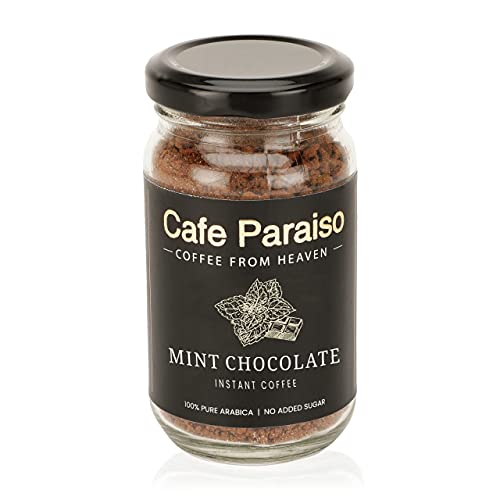 Cafe Paraiso Hazelnut Instant Premium Granule Flavored Arabica Coffee | Glass Bottle | 50g Combo | Rich & Aromatic Hazelnut Flavor