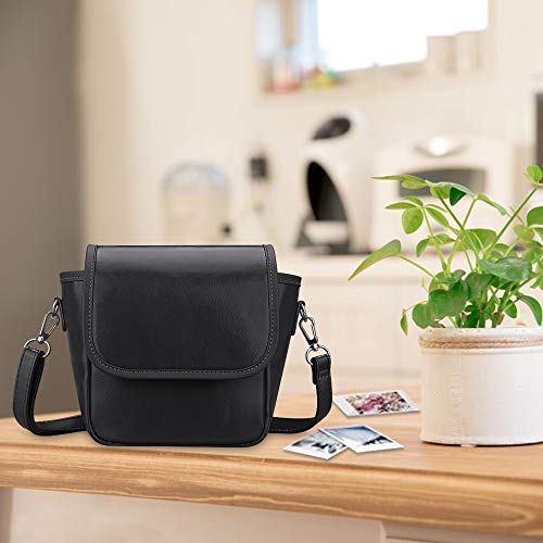 Fintie Carrying Case Compatible With Polaroid Originals Onestep+, Onestep 2 Vf, Now+ I-Type, Now I-Type Instant Film Camera - Premium Vegan Leather Travel Bag W/Removable Strap & Pocket (Black) #TOP6