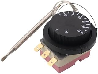 TNGNMGVSJ 16A Centigrade Ceramic Base Mechanical Thermostat Water Heater Temperature Switch NO+NC 3 Pins 30-85C