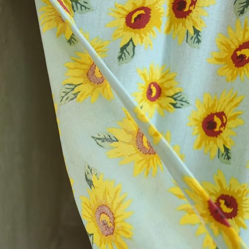 1 panneau rideau occultant fleurs pour séparation de pièce et dressing - 4