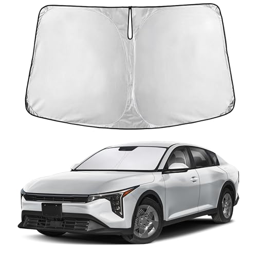 Image of EcoNour Windshield Sunshade Compatible for Kia K4 2025 2026, Sun Visor for Front Windshield & Window Sun Shade Cover, UV Heat Blocker & Protector, Car Accessories