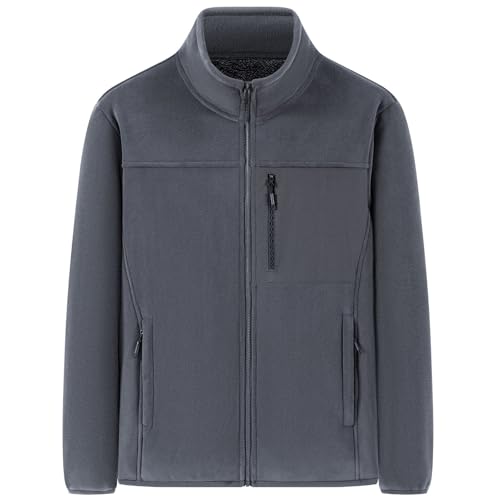 Chaqueta de forro polar térmico resistente con forro grueso de invierno 3