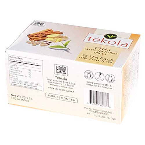 Té negro ceylán con especias chai 25 unidades miniatura 2