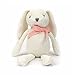 FLUFFYFUN Coniglio Peluche Bambino Coniglietto Peluche (Bianco)