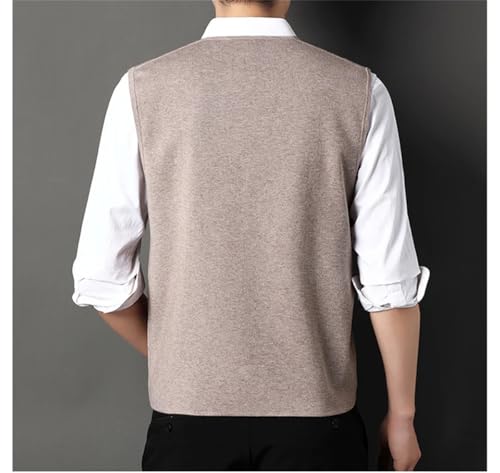 Men Vintage Autumn Winter V Neck Sweater Vest Knitted Harajuku Casual Oversized Pullover Solid Top2