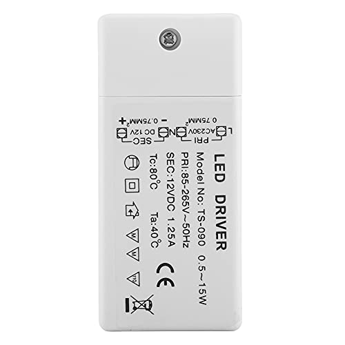 Alimentation de pilote LED pour MR11 G4 MR16 GU5.3 12V, transformateur d'ampoule LED, utilisation en intérieur de la plus haute qualité (15W)