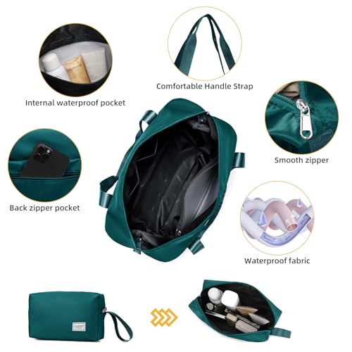 Image of LARVENDER Carry On Luggage 22x14x9 Airline Approved, Suitcases with Wheels | Expandable Hardside PP Carry On Suitcase, 20 Inch Luggage Sets 3 Piece for Women Men, TSA Lock, Dark Green