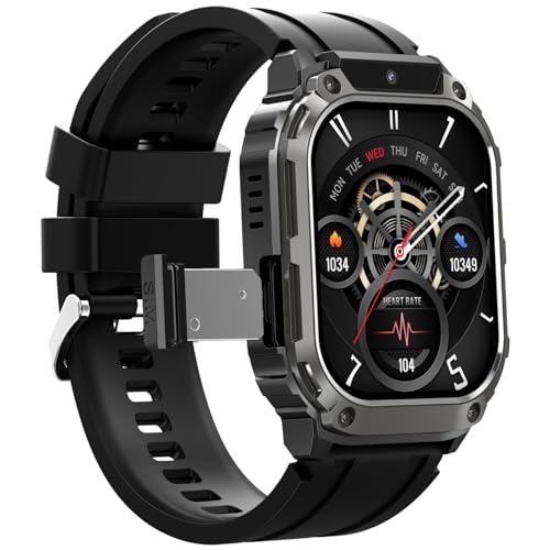 Genérico Reloj Inteligente con Tarjeta SIM 5G con Cámara HD y Aplicación Descargable, Reloj Multifuncional de Video Llamadas y Gestión de Salud para Entusiastas de la Tecnología