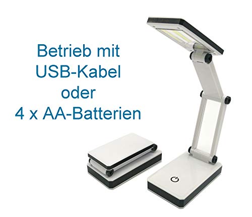 Mobile COB LED Lampe Schreibtischlampe klappbar 3 Helligkeitsstufen ideal für unterwegs – Bild 5