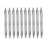 Utoolmart 10 Pcs Center Drill Lathe Bit Mill Tool, Combined Drills Plain Type Imperial, 1/8-inch Combined Countersinks Drills Set Tool, HSS-6542