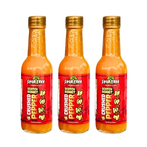 Image of Spur Tree Jamaican Scotch Bonnet Hot Pepper Sauce, 3 Pack 5 oz