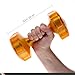 Body Sport Urethane Aerobic Dumbbells, 15 lb. (2-Pack) - Premium Hand Weights with Solid Steel Core & Ergonomic Gel Coating for Fitness Training & Strength Building