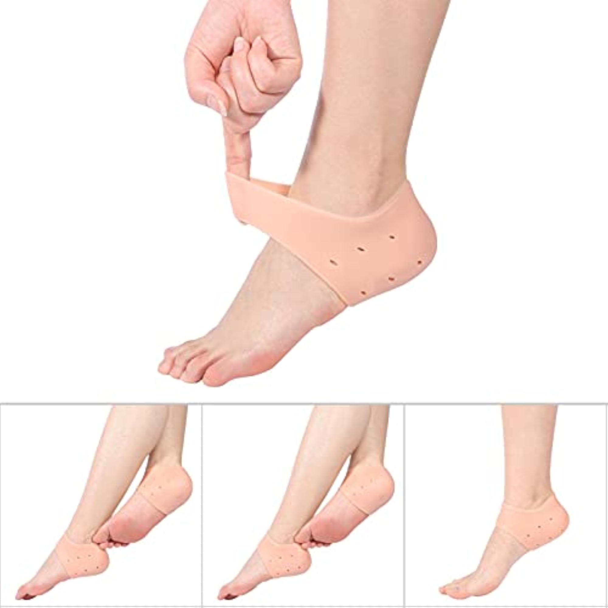 Silicone Moisturizing Gel Heel Protect Socks, 4 Types