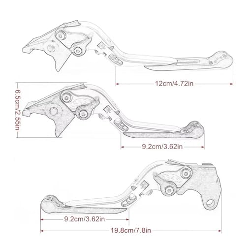Levier de frein extensible FZ8 réglable pour une conduite précise 2011-2020 - 5
