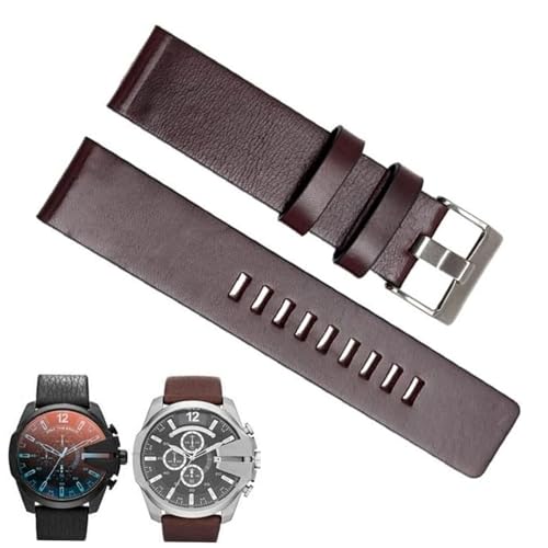 Bande de montre en cuir de vache au style urbain pour Diesel DZ7312