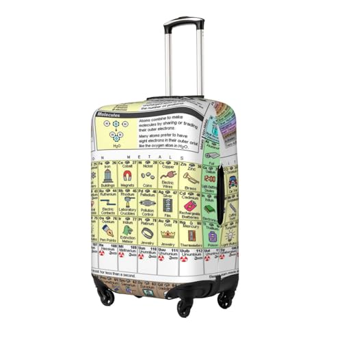 Periodic Table Of Elements Print Luggage Suitcase Covers Elastic Washable Luggage Protector Luggage Covers For Suitcase2