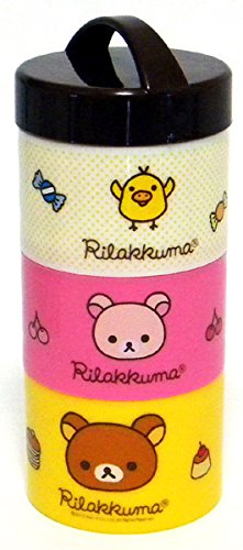 Amazon｜リラックマ ボトル型 三段 ランチ BOX （スプーン付