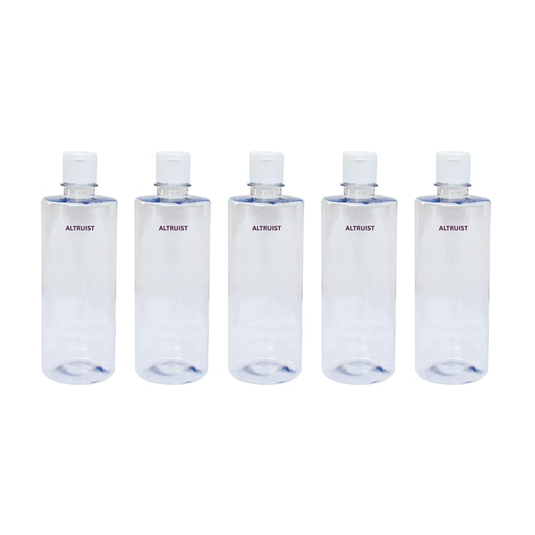 ALTRUIST Empty Clear Plastic Sample Bottle Air Travel Size Squeeze Bottle with Flip Top Cap (200ml) Pack of 5-image-30