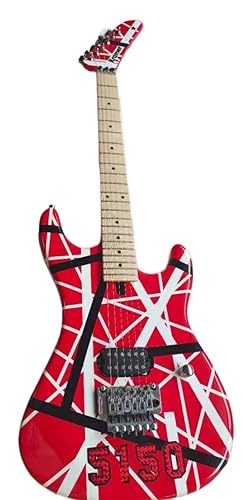 Custom エレキギター　ストライプ Amazon | カスタム 5150 ホワイト ストライプ レッド エレキギター