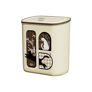 Vinbcorw Wandmontierter Mülleimer mit Klappdeckel Beige