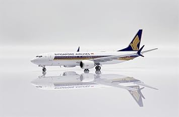ACE HOBBY for JC Wings for Singapore Airlines for Boeing 737 MAX 8 9V-MBA 1/400 Aircraft Pre-Built Model