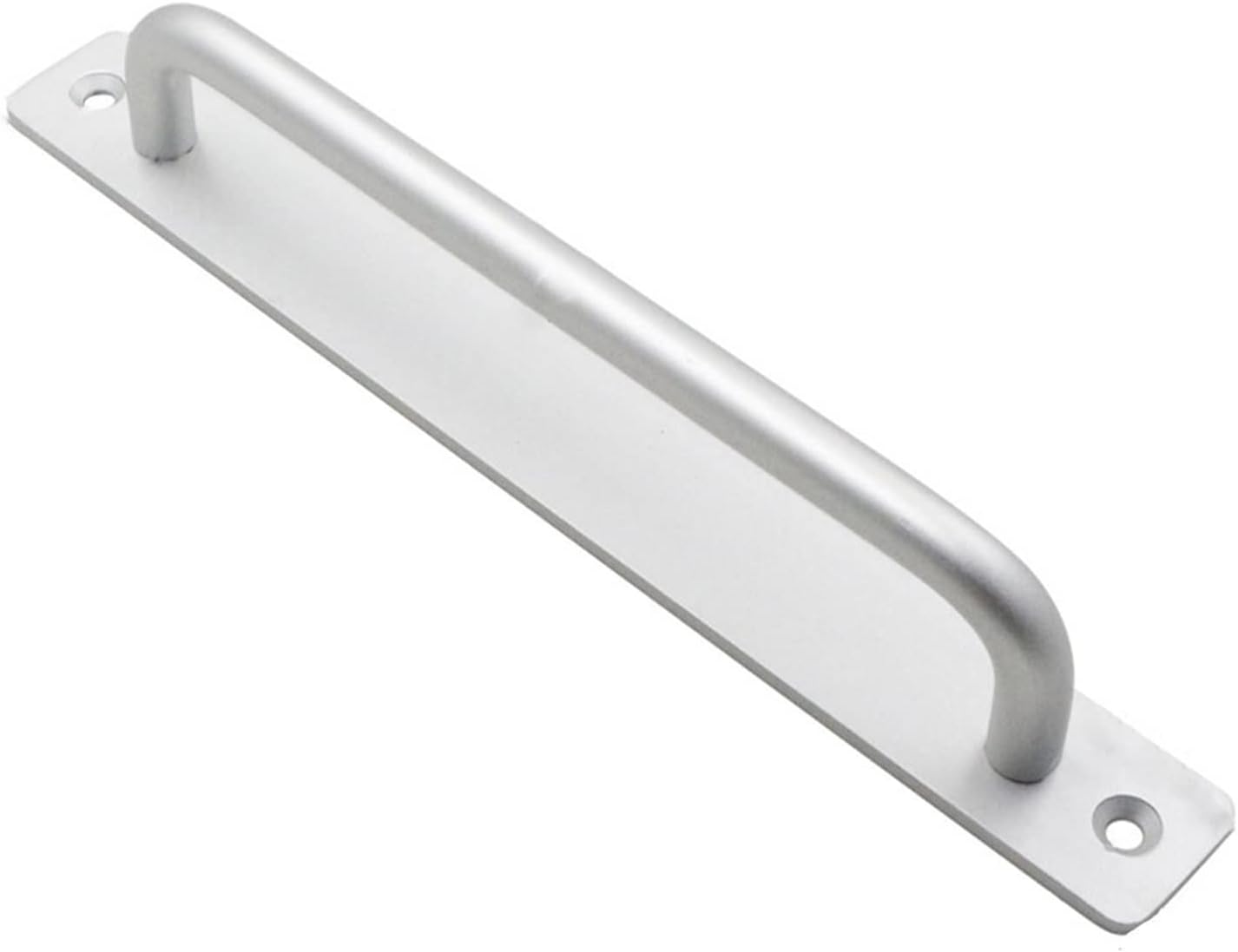 INLIMA Door Handle Sliding Door Handle Aluminum Alloy Pull Push Door Handle for Gate Toilet Wood Glass Door with Screw Hardware Pulls Handle (Color : Silver)