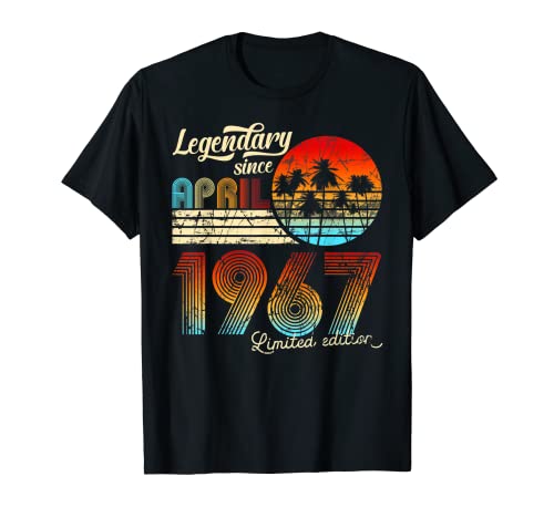 Legendario de cumpleaños desde abril de 1966 Regalo. Camiseta