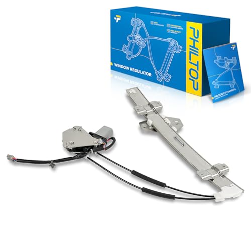 Image of PHILTOP Front Left Driver Side Power Window Regulator and Motor Assembly Compatible with 1994-1997 Honda Accord Replaces 741-713,4 Pins