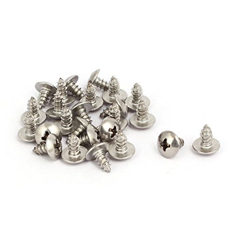 Tornillo autorroscante Phillips M4x8mm acero inoxidable 25pcs