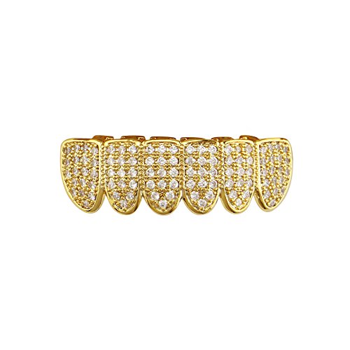 Grillz de Hip Hop Chapados en Oro 18K para Dientes miniatura 5