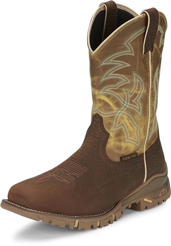 Tony Lama Men's Roustabout 11" Steel Toe Work Boot3