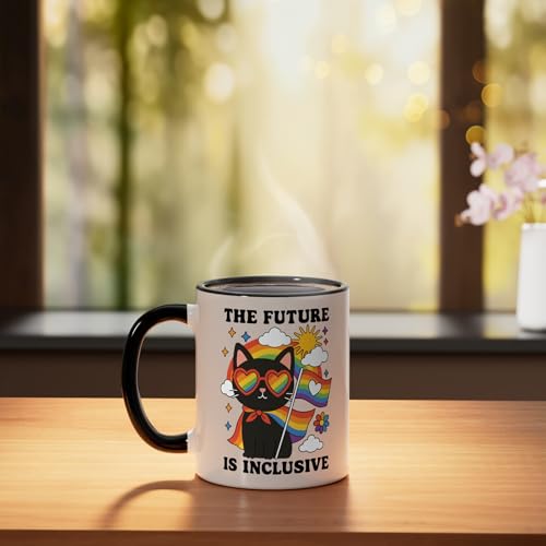 Taza de cerámica The Future Is Inclusive, 11 onzas miniatura 3