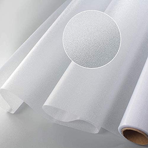 GK Trading Starlite Enterprises 3D Printed Window Privacy Sticker Glass Self Adhesive Decorative for Bathroom/Door Window/Heat Control/Sidelight/Anti UV (Frosted,2 x 8 Feet)