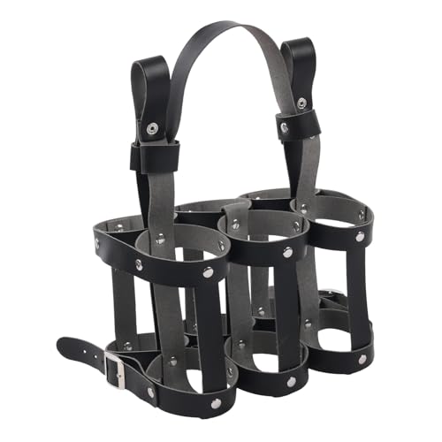 Sac de bière en cuir pour vélo : le porte-bouteille pliable idéal pour vos pique-niques
