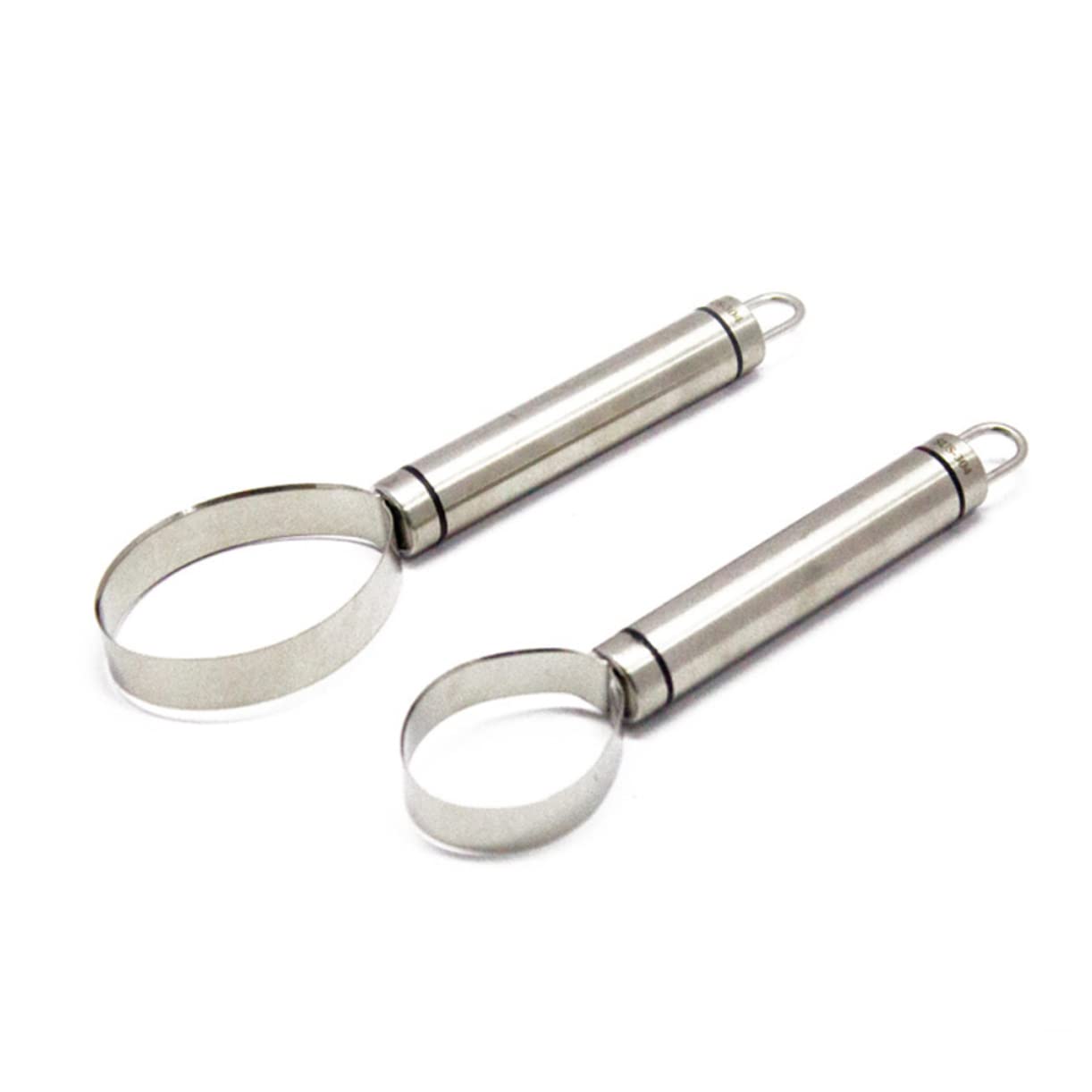 KICHOUSE 3pcs Stainless Steel Fruit and Melon Cutters Food Handling Tools for Prep Removers Various for Salad Making and Easy to Clean