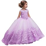 Tulle Embroidered Flower Girls Dress Princess Sparkle Birthday Party Special Ocasion Dresses for Kid