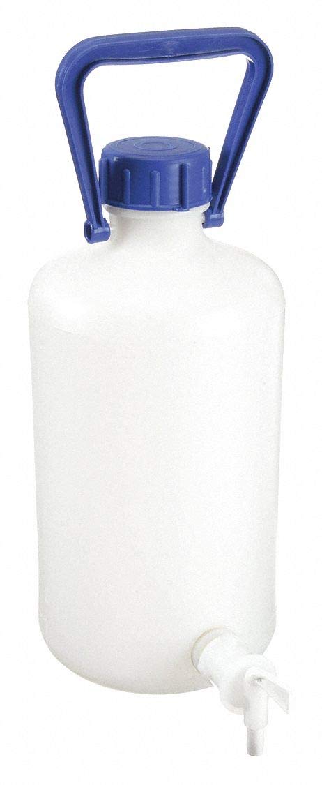 Carboy, Narrow Mouth, 5L, HDPE, Translucent