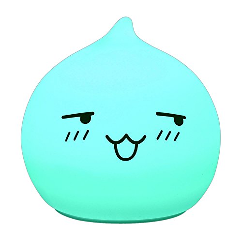 Umiwe Waterdrop Silicone Night Light for Kids Baby Children Toddler Infant Tap Control Multicolor Nursery Cute Lamp