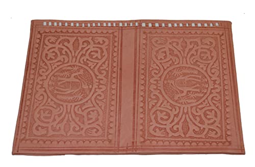 Treasures Of Morocco Handmade Moroccan By-fold Leather Wallet Large Vintage Exquisite Handy Pink2