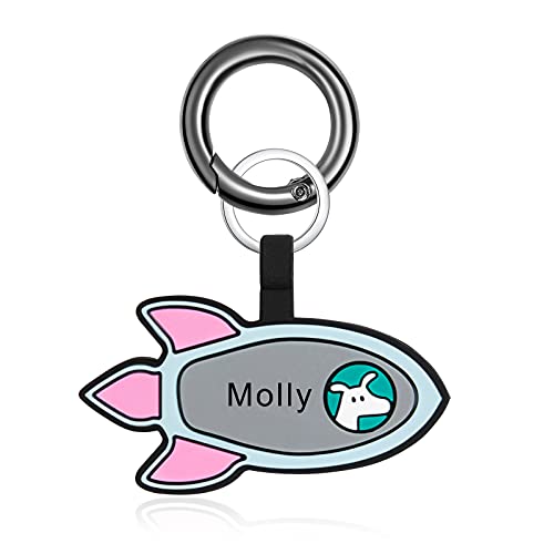 jewelora Versión mejorada Escultura Placas de identificación para perros personalizar Etiquetas de ID para mascotas, durable Silicona Personalización de doble cara placa de identidad perro gato Cover