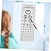 NAMOARLY 1set Standard Visual Eye Exam Chart Easy Use Eye Testing Poster for Home School and Clinic Suitable for All Ages for Monitoring