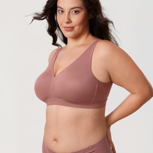 Image of AISILIN Women's Plus Size Unlined Wireless Bra | Soft Smooth Fabric, Unlined, Added Sling, U Back, Full Coverage, Comfort Support, For daily wear, sleep