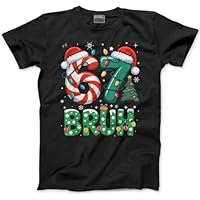 HotScamp Funny 6 7 Christmas Top for Kids, Teens and Adults – 67 Bruh 6-7 Slogan T-Shirt - Six Seven Graphic Tee Festive Meme Christmas Jumper Day Tshirt - 9-11 Years Black