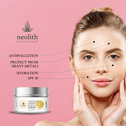 Neolith Avocado Urban Shield Blue light and pollution protection Face Cream with SPF30 for Blue ray protection UV protection - Image 2