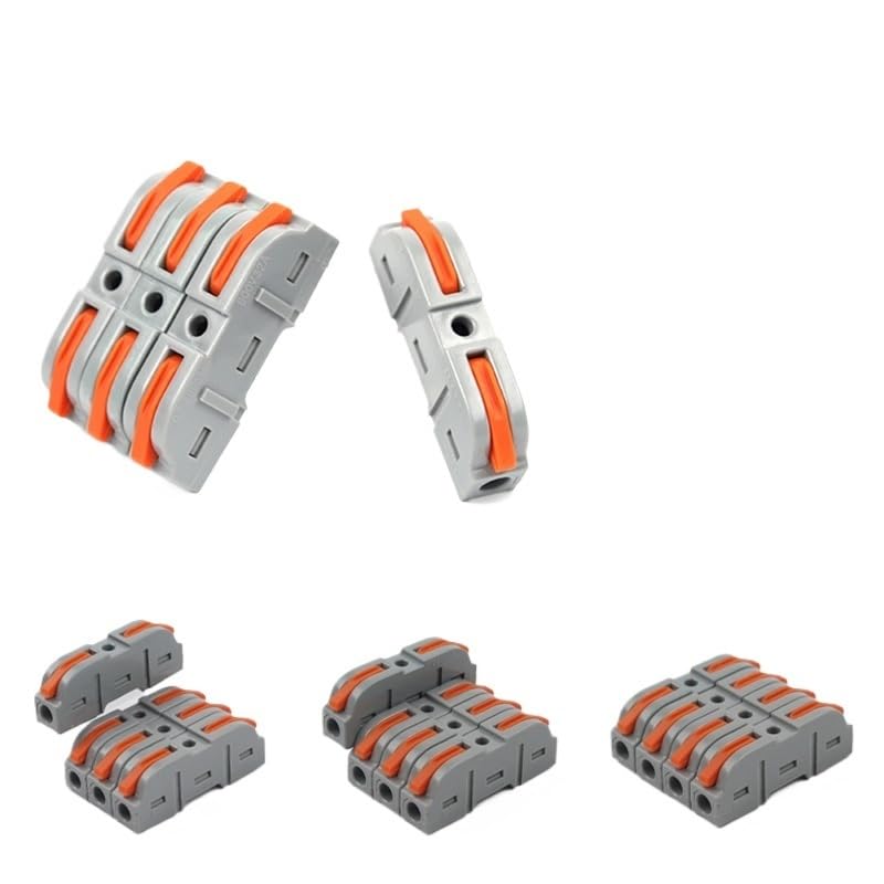 Conectores de cable de cableado rápido de 2/3 pines, todos los conductores eléctricos compactos, SPL, divisor de empalme, bloque de terminales a presión (SPL122)