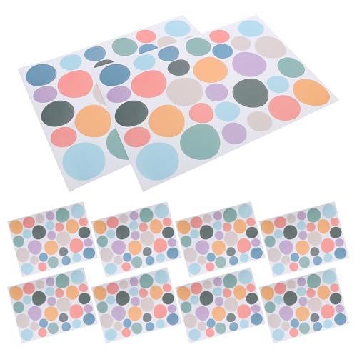 Kichvoe Vinilos Decorativos Circulares Multicolor Boho 10 Piezas