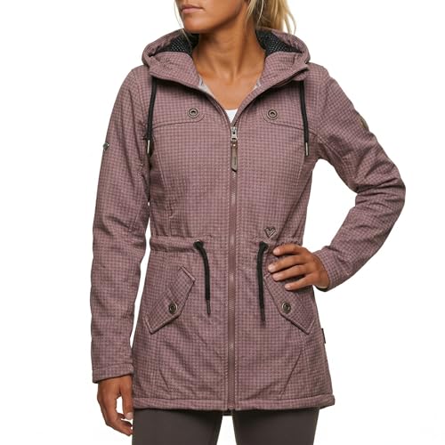 alife & kickin Jacke Parka Mantel Damen Softshelljacke LotteAK, Bedruckt, Bogensaum Gr. M bis 3XL